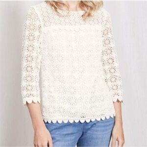 BODEN Poppy lace top
Size 8